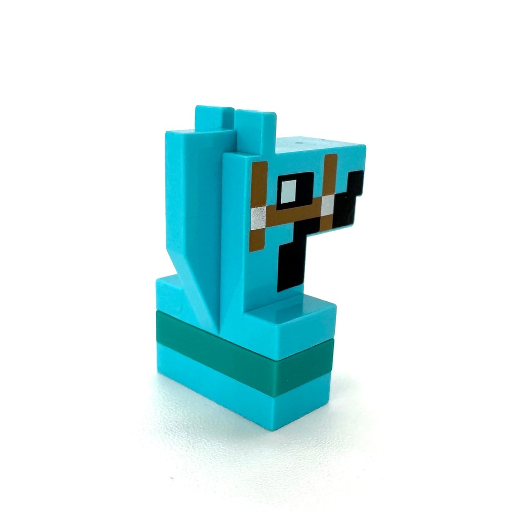 LEGO‎ Minecraft Horse Head Diamond Armor Medium Azure Piece 25769pb04